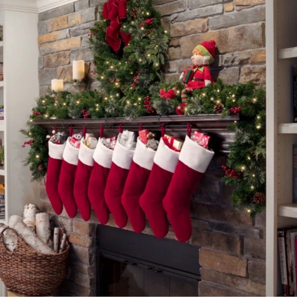 The Original MantleClip Christmas Stocking
Holder 4-Count Bright Red - Picture 5 of 6